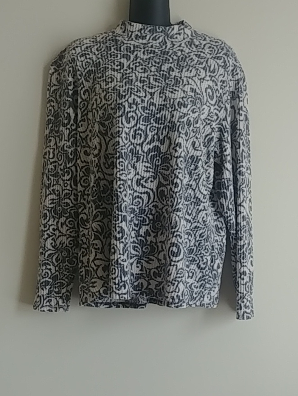 Susan Graver Weekend Printed Mock-Neck Top